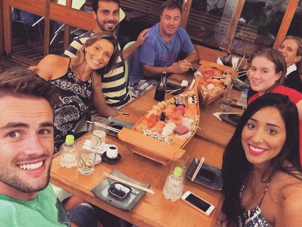 Ex-BBBs Rafael Licks e Talita Araújo jantam no Rio (Foto: Instagram/ Reprodução)