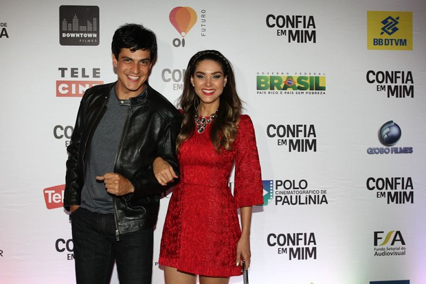 Mateus Solano e Fernanda Machado em pré-estreia de filme em São Paulo (Foto: Claudio Augusto / Foto Rio News)