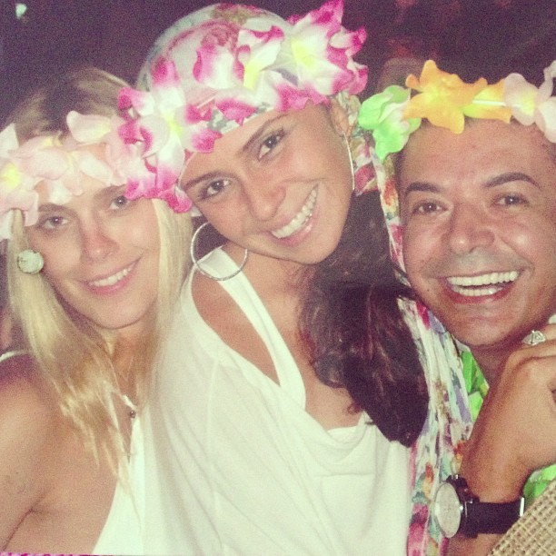 Giovanna Antonelli, Carol Dieckmann e David Brazil (Foto: Instagram / Reprodução)