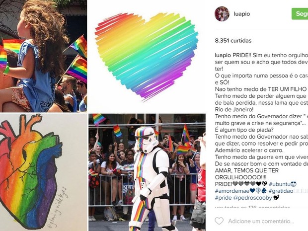 Luana Piovani desabafa: &#39;Não tenho medo de ter um filho gay&#39; (Foto: Reprodução / Instagram)