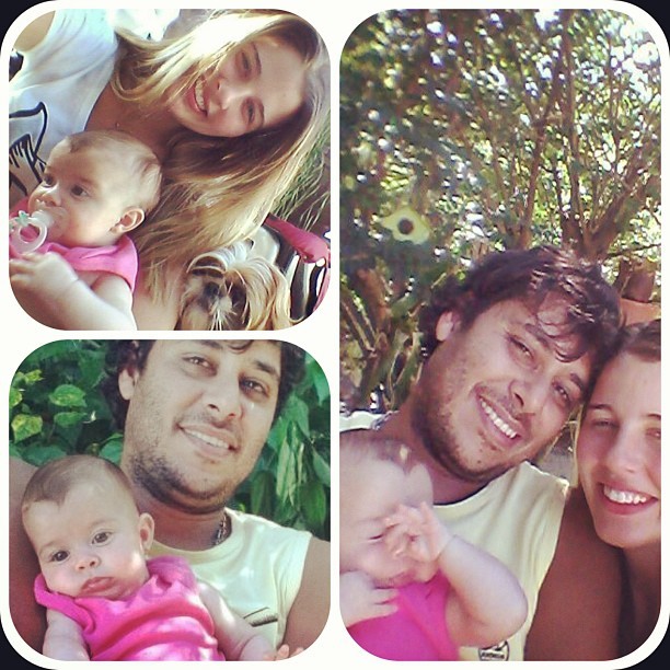Debby Lagranha com o marido e a filha (Foto: Reprodução/Instagram)