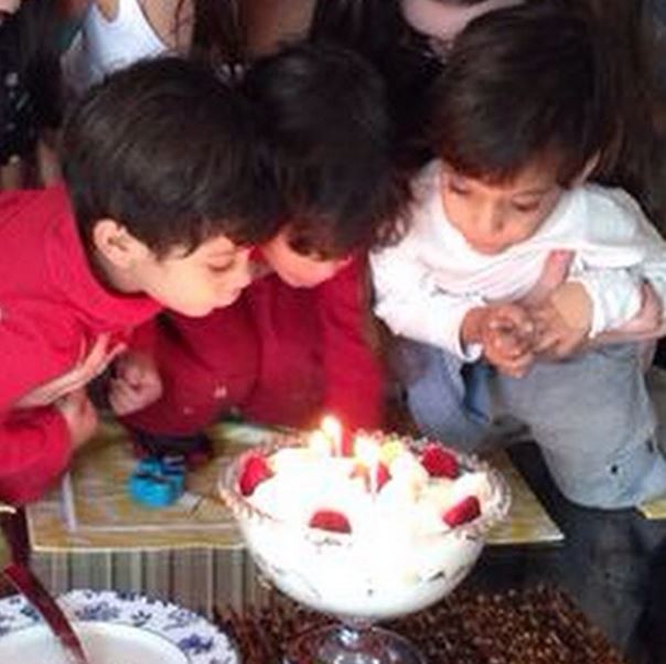 Bernardo, Lorenzo e Nicholas,  trigêmeos da Isabela Fiorentino (Foto: Instagram / Reprodução)