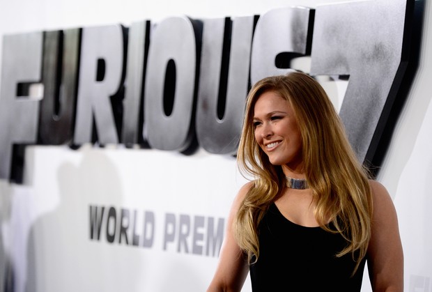 Ronda Rousey em première de filme em Los Angeles, nos Estados Unidos (Foto: Frazer Harrison/ Getty Images/ AFP)