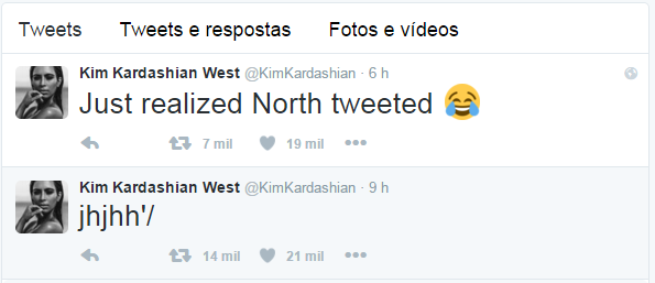 Kim Kardashian no Twitter (Foto: Reprodução/ Twitter)