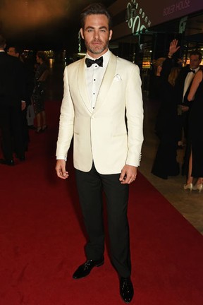 Chris Pine em premiação em Londres, na Inglaterra (Foto: David M. Benett/ Getty Images)