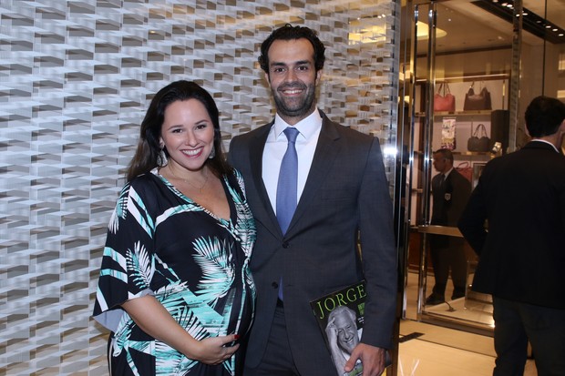 Mariana Belém e o marido, o empresário Cristiano Saab (Foto: Thiago Duran/AgNews )