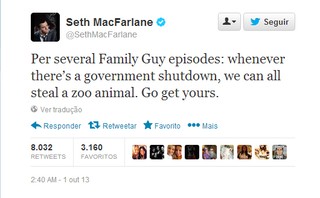 Seth Macfarlane (Foto: Reprodução/Twitter)