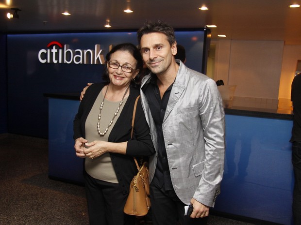 Murilo Rosa e a mãe, Maria Luiza (Foto: Ag.News)