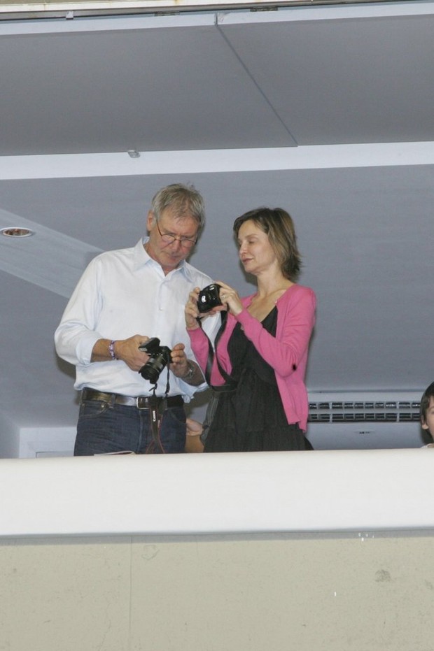 Harrison Ford e Calista Flockhart (Foto: Kadu Ferreira / AgNews)