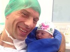 Aline Kezh, mulher de Rafael Ilha, dá à luz sua primeira filha, Laura