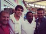 Kaká posa com Zico, Pelé e David Beckham