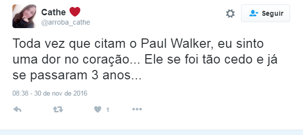 Fãs prestam homengem a Paul Walker (Foto: Reprodução/Twitter)