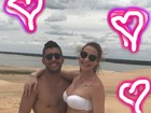 Luana Piovani e Pedro Scooby aproveitam férias no Ceará