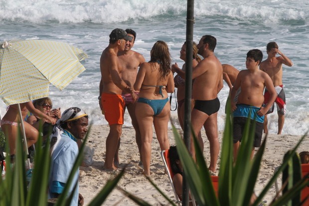 Bruce Springsteen na praia (Foto: Fabio Martins/ Foto Rio News)