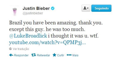 Justin Bieber posta mensagem no twitter (Foto: Instagram / Reprodução)