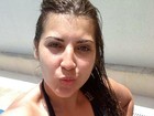 Priscila Pires aparece mais magra em foto de maiô: 'Dia de se refrescar'