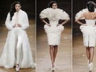 Serkan Cura aposta em looks cheios de penas em desfile de alta-costura na semana de moda de Paris