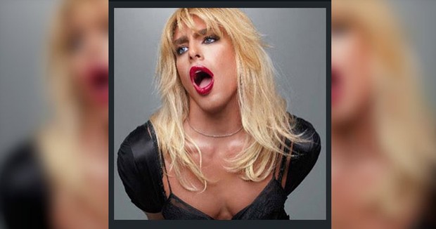 Cauã Reymond se veste como Courtney Love (Foto: Reprodução/Instagram)
