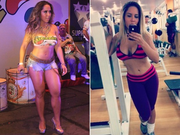 Renata Melão - Antes e Depois (Foto: Reprodução/ Instagram)