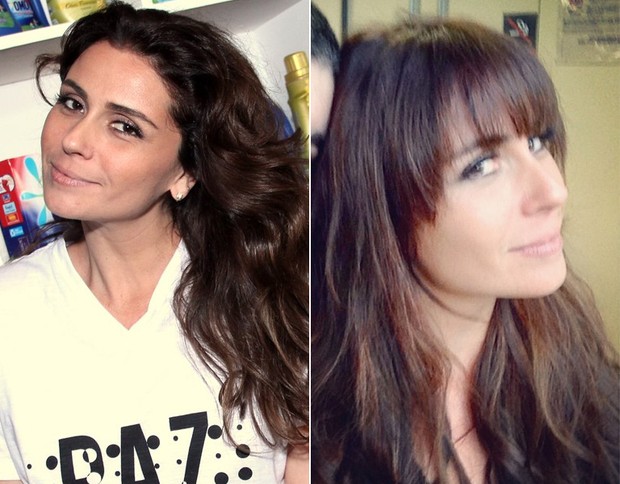 Giovanna Antonelli - antes e depois (Foto: AgNews / Instagram)