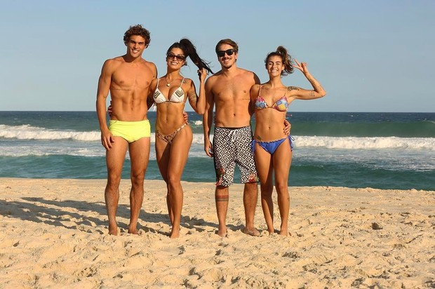 Felipe Roque, Aline Riscado, Pedro Lisboa e Natascha Rotta (Foto: Reprodução/Instagram)