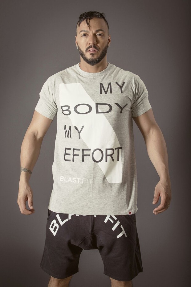 Belo exibe músculos em campanha Fitness (Foto: Samuel melim)