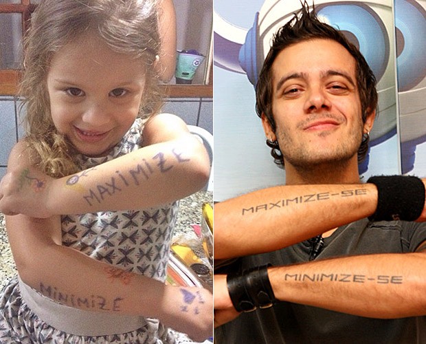 Max Porto e a filha (Foto: Instagram/Reprodução e Bia Guedes/Big Brother Brasil)