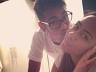 Neymar dá um beijo na irmã, Rafaella Santos: 'Minha maninha'