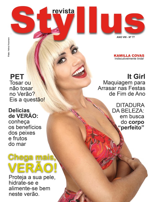 Kamila Covas em capa de revista (Foto: Helmut Hossmann/ M2 Divulgação)