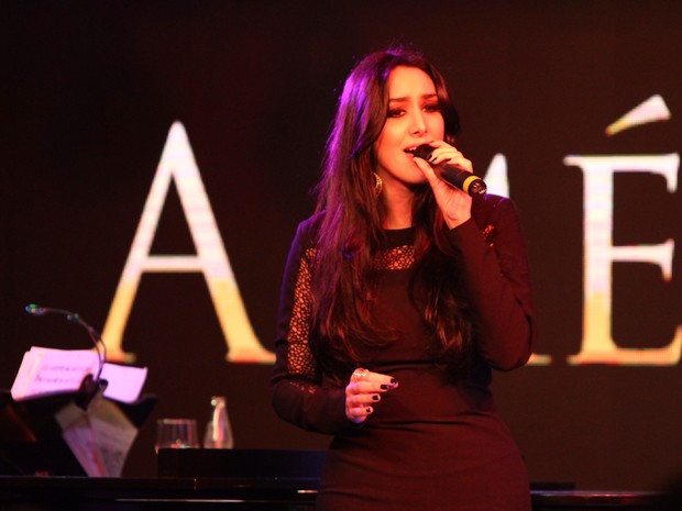Marina Elali canta em evento no Rio (Foto: Anderson Borde/ Ag. News)
