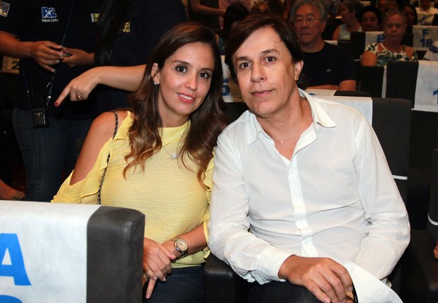 Tom Cavalcante com a mulher, Patrícia (Foto: Celso Tavares/EGO)