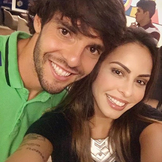 Kaká e Alinne Rosa em Salvador, na Bahia (Foto: Instagram/ Reprodução)