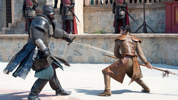 Oberyn Martell e Gregor Clegane, o Montanha (Foto: Divulgação/HBO)