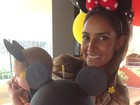 Flávia Sampaio comemora cinco meses do filho com festa do Mickey