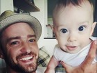 Justin Timberlake e Jessica Biel mostram foto fofa do filho