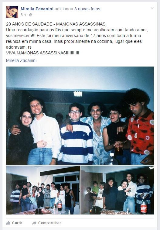 Mirella Zacanini (Foto: Facebook / Reprodução)