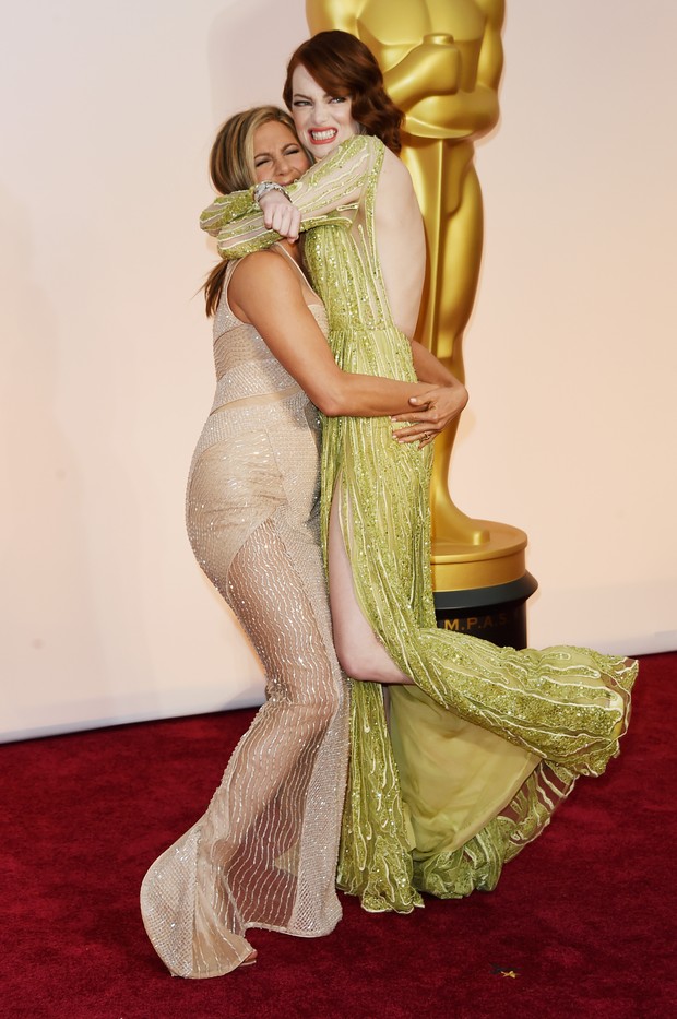 Jennifer Aniston e Emma Stone (Foto: Getty Images)