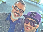 Yuri Fernandes posta selfie com o pai: 'Amo, amigo'