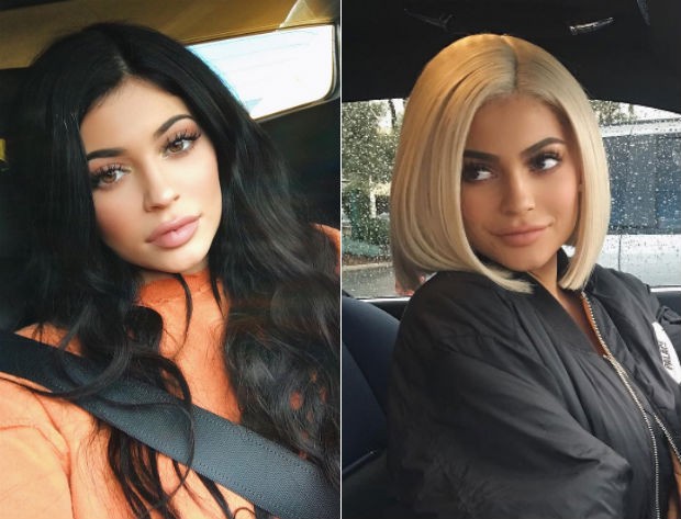Antes e depois de Kylie Jenner (Foto: Reprodução/Instagram)