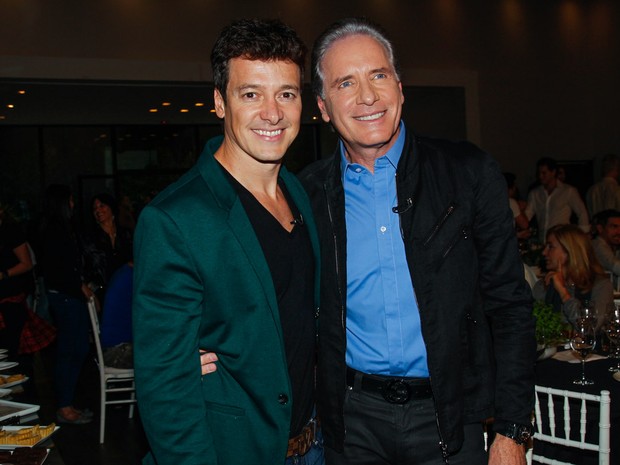 Rodrigo Faro e Roberto Justus em evento em São Paulo (Foto: Marcos Ribas/ Foto Rio News)
