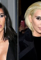 Kim Kardashian aparece platinada em desfile na semana de moda de Paris
