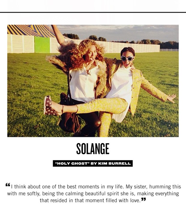 Beyoncé com a irmã Solange (Foto: Reprodução/ Site Oficial)