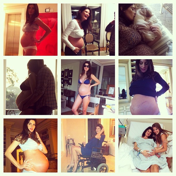 Isabella Fiorentino relembra gravidez em fotos (Foto: Instagram)