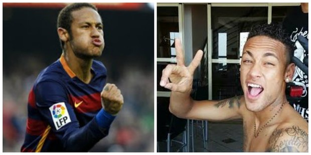 Neymar no antes e depois (Foto: Divulgação/Divulgação)
