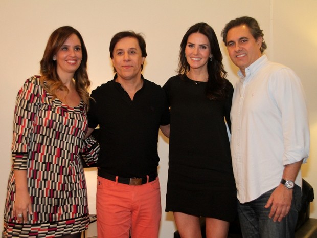 Patrícia (mulher de Tom), Tom Cavalcante, Lisandra Souto e Gustavo Fernandes (Foto: Graça Paes/ Photorionews)