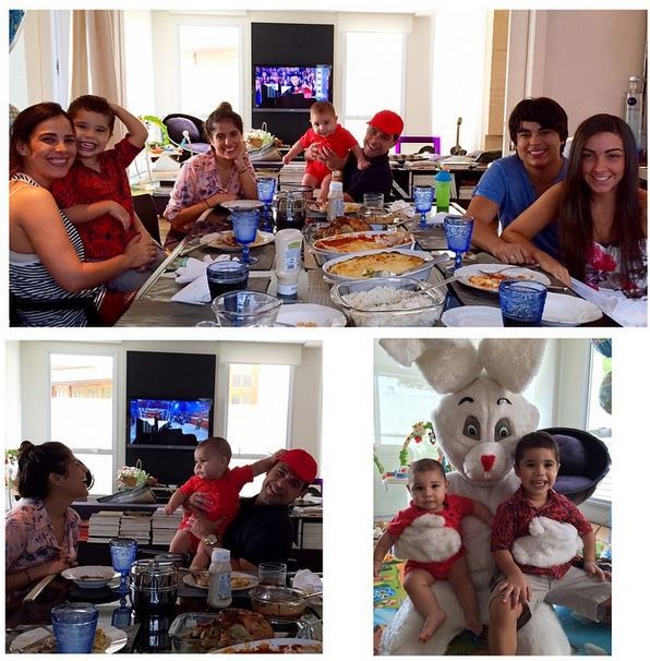 Camilla Camargo compartilhou imagem de Zezé di Camargo com a família (Foto: Instagram)