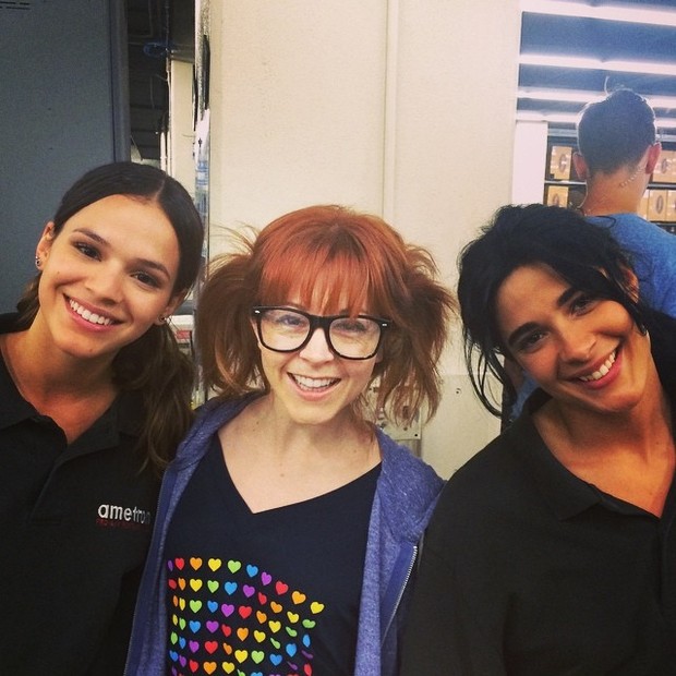 Bruna Marquezine, Lindsey Stirling e Sophia Aguiar (Foto: Instagram / Reprodução)