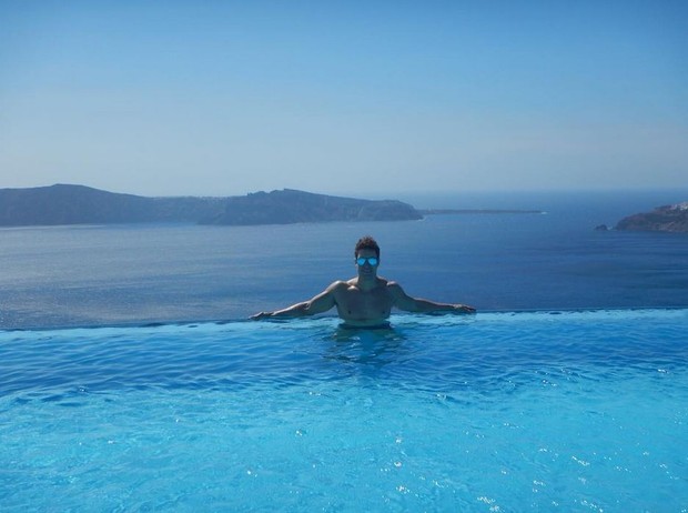 Namorado de Bárbara Evans curtindo descanso em Grécia (Foto: Reprodução/Instagram)