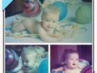 No dia do aniversário, Angélica posta fotos de quando era bebê