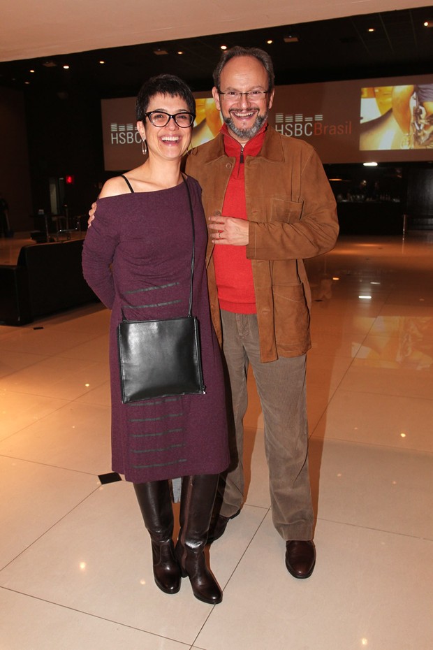 Sandra Annenberg com o marido Ernesto Paglia (Foto: Manuela Scarpa / Foto Rio News)